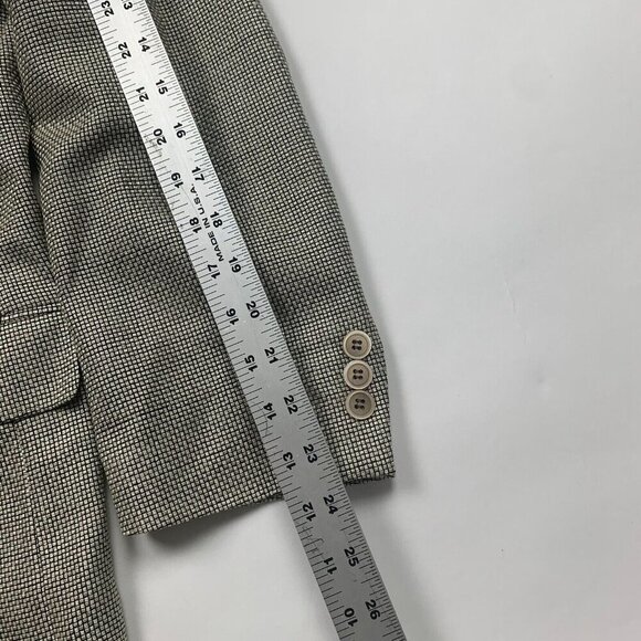 Jacobsons Mens Gray 40 R Sport Coat Notch Lapel Long Sleeve Pockets - Picture 8 of 9